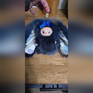 Cute Plush Doll with Blue Fur